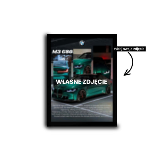 Personalizowany Plakat z samochodem