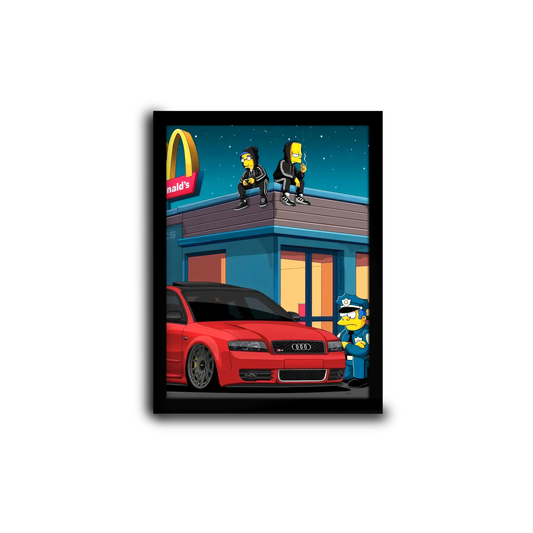 Plakat AUDI x CARTOON CREW