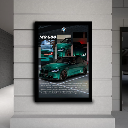 Personalizowany Plakat z samochodem